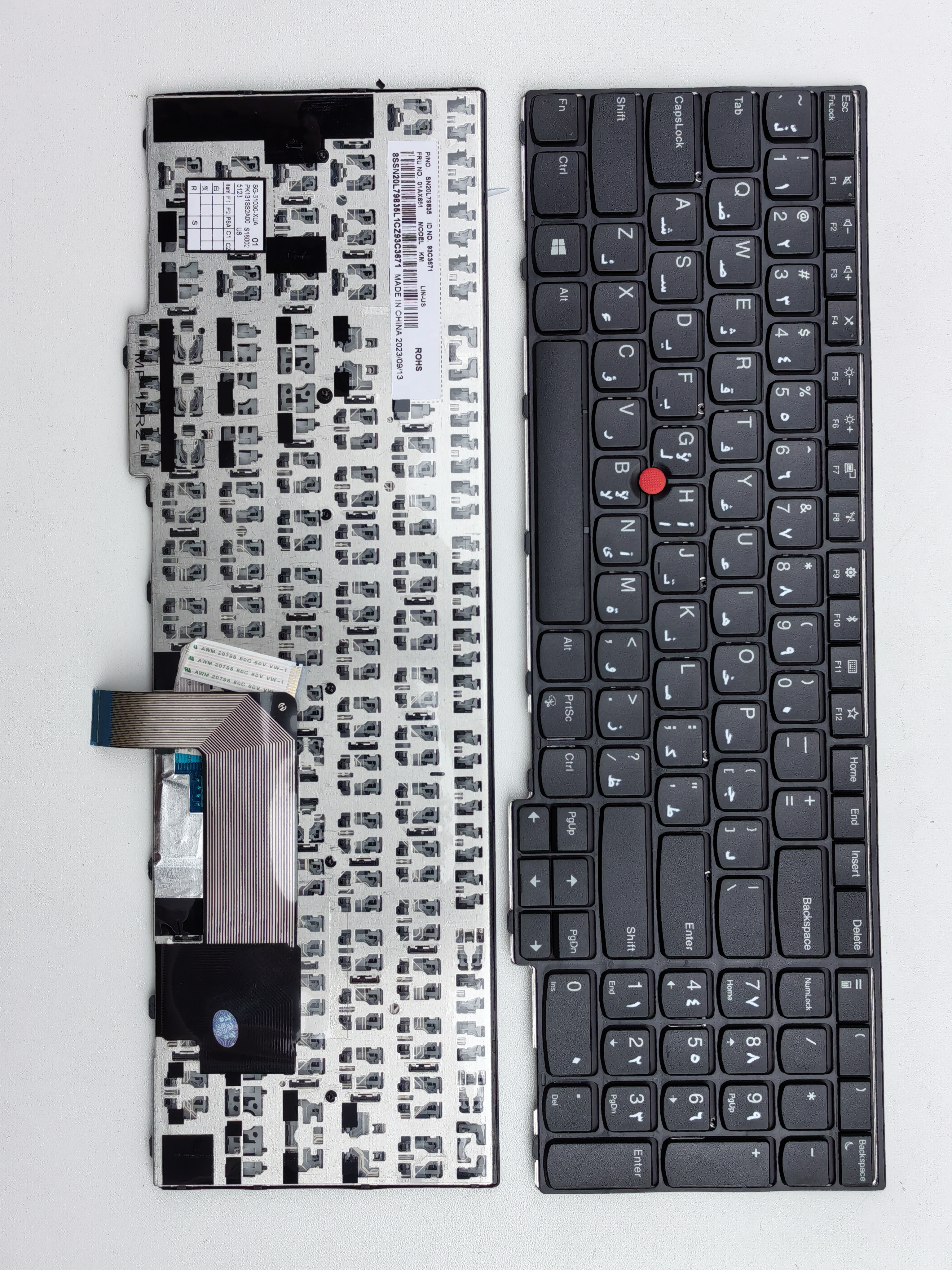 Picture of New Replacement Laptop Keyboard For IBM L570 BLACK FRAME BLACK (OEM) AR Layout